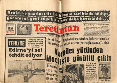 Tercüman Gazetesi 7 Şubat 1963 - Vergiler Yüzünden Mecliste Gürültü Çıktı, Af Kanunu Tasarısı Genişletildi GZ54065 - 1