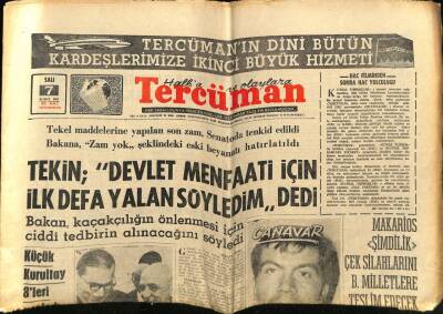 Tercüman Gazetesi 7 Şubat 1967 - İtalya , Türkiyeye Bu Yıl Daha Çok Yardım Edecek GZ67986 - 1