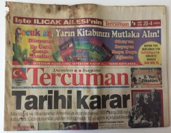 Tercüman Gazetesi 7 Şubat 2003 - Meclis Ve Limanlarımızı Amerikaya Açan Tezkereyi 193e Karşı 308 Oyla Kabul Etti GZ10736 - 2