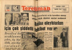 Tercüman Gazetesi 7 Temmuz 1962 - Brezilyada Ayaklanma Çıktı , 65 Kişi Öldü , 200 Kişi Yaralandı GZ70745 - 1