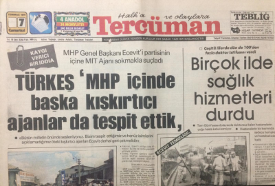 Tercüman Gazetesi 7 Temmuz 1979 - Türkeş.MHP İçinde Başka Kışkırtıcı Ajanlar Tespit Ettik - GZ12977 - 2