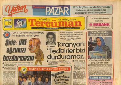 Tercüman Gazetesi 7 Temmuz 1984 - Amerika İle Yunanistan Kapıştılar GZ79438 - 1