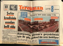 Tercüman Gazetesi 8 Ağustos 1968 - Kamyonlar Hareme Geçebilmek İçin İki Gün Sirkecide Sıra Bekliyor GZ68662 - 1
