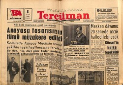Tercüman Gazetesi 8 Aralık 1960 - Anayasa Tasarısının Tümü Müzakere Edildi GZ67522 - 2