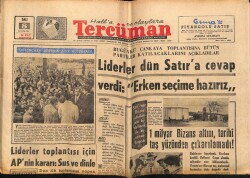 Tercüman Gazetesi 8 Aralık 1964 - Bir Milyar Bizans Altını , Tarihi Taş Yüzünden Çıkarılmadı ! GZ65795 - 1