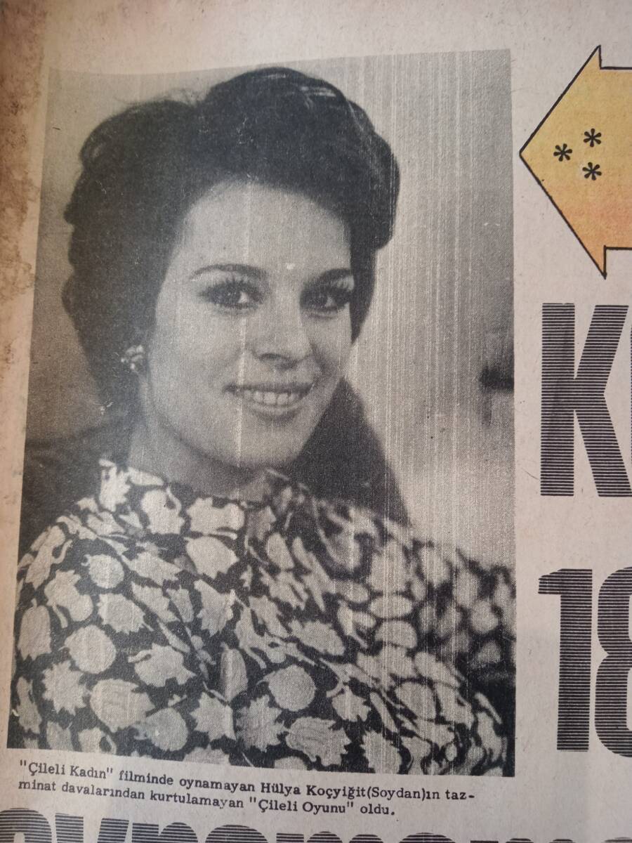 Tercüman Gazetesi 8 Aralık 1970 - Hülya Koçyiğit'ten 185 Bin Lira Filmde Oynamama Tazminatı İsteniyor! GZ145231 - 2