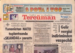 Tercüman Gazetesi 8 Aralık 1981 - Yunanistan NATO Toplantısında Skandal Yarattı - Gelir Vergisi İndiriminden Vazgeçildi GZ161136 - Gökçekoleksiyon