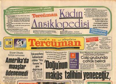 Tercüman Gazetesi 8 Ekim 1984 - Nazlı Ilıcak , Ankarada Okuyucularının Dertlerini Dinledi GZ90466 - 1