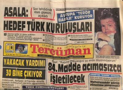 Tercüman Gazetesi 8 Ekim 1986 - Sovyetlerde Türkler KGB Denetiminde GZ74662 - 1
