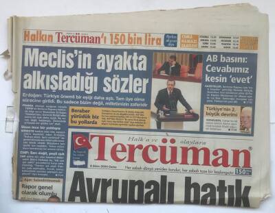Tercüman Gazetesi 8 Ekim 2004 - Arınçla 2. Dönem GZ7459 - 1