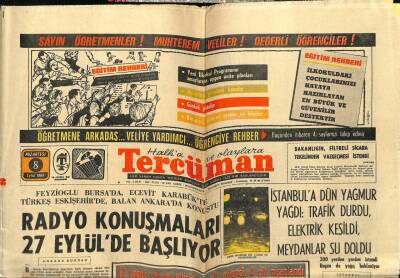 Tercüman Gazetesi 8 Eylül 1969 - Garanti Bankasının Mensupları Bayramı Hiltonda Kutladı GZ54746 - 1