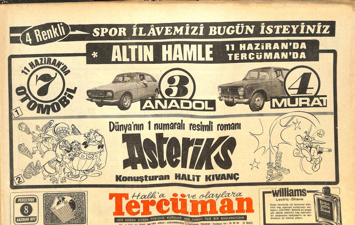 Tercüman Gazetesi 8 Haziran 1972 - Çalışma Bakanı Uzuner'in Kardeşinin Eşi de Muhtar Oldu - Anarşi Yurt Ölçüsünde Kökünden Kazınacak GZ144207 - 1