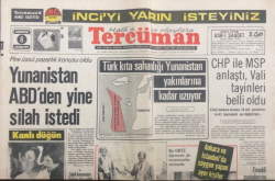 Tercüman Gazetesi 8 Haziran 1974 - Yunanistan ABDden Yine Silah İstedi - GZ12755 - 2