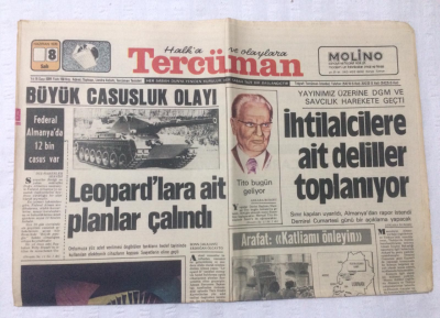 Tercüman Gazetesi 8 Haziran 1976 - Suriye Birlikleri Beyruta Yaklaştı - GZ17255 - 2
