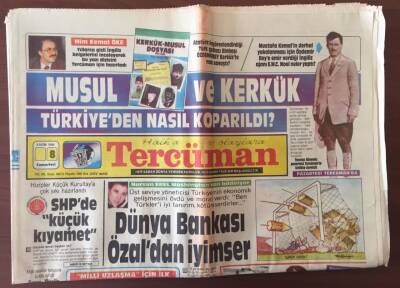 Tercüman Gazetesi 8 Kasım 1986 - Dünya Bankası Özaldan İyimser GZ10388 - 2