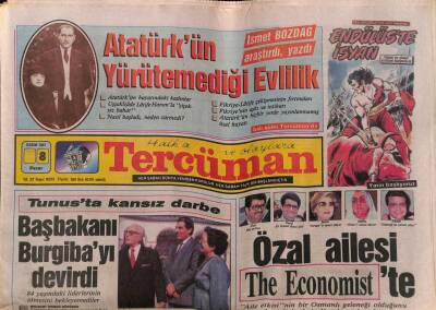 Tercüman Gazetesi 8 Kasım 1987 - Doğum Günü Hediyesi GZ54274 - 1
