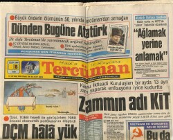 Tercüman Gazetesi 8 Kasım 1988 - Kamu İktisadi Kuruluşları Bir Ayda 13 Ayrı Zam Yaparak Enflasyonu İyice Kudurttu GZ67195 - 1