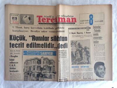 Tercüman Gazetesi 8 Mart 1964 - Gecekondulular Kaçıncı Defadır ki Dert Döktüler GZ73609 - 1