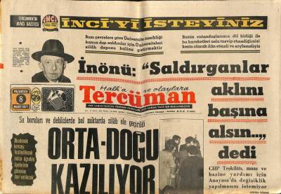 Tercüman Gazetesi 8 Mart 1971 - Orta-Doğu Kazılıyor GZ79483 - 1
