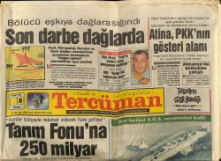 Tercüman Gazetesi 8 Mart 1987 - 135 Kişi Manş Denizine Canlı Canlı Gömüldü GZ70309 - 2