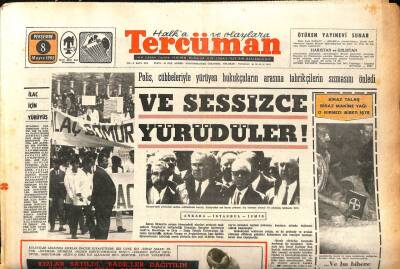 Tercüman Gazetesi 8 Mayıs 1969 - Karacaahmet Akıl Hastanesi Afyonda Açılıyor GZ85956 - 1