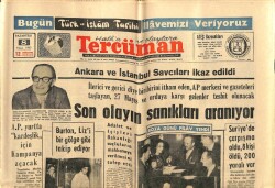 Tercüman Gazetesi 8 Nisan 1963 - Ankara Ve İstanbul Savcıları İkaz Edildi GZ70701 - 2