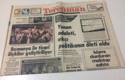 Tercüman Gazetesi 8 Nisan 1982 - Yunan Adaleti Irkçı Politikanın Aleti Oldu - GZ15230 - 1