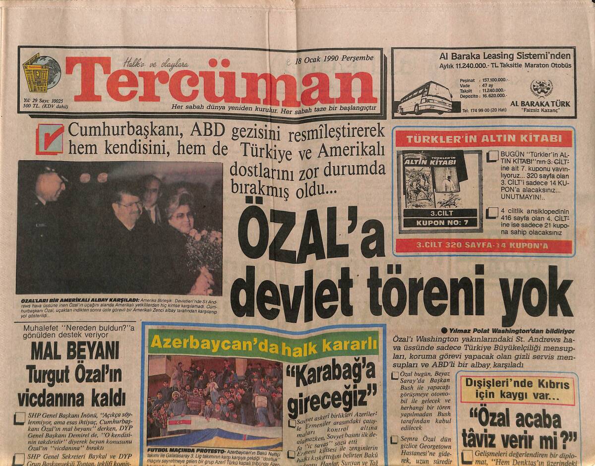 Tercüman Gazetesi 8 Nisan 1989 - Dalan'la Sohbet Denetime Takıldı - İran'da Sokak Çarpışmaları... GZ150264_Kopya(1) - 1
