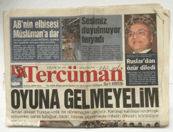 Tercüman Gazetesi 8 Nisan 2005 - ABnin Elbisesi Müslümana Dar GZ5840 - 1