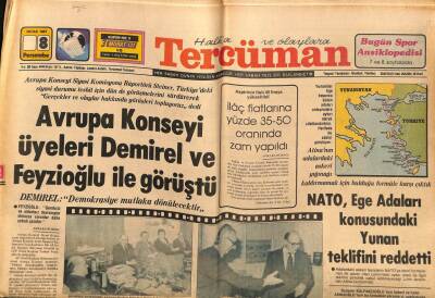 Tercüman Gazetesi 8 Ocak 1981 - Nato Ege Adaları Konusundaki Yunan Teklifini Reddetti GZ54287 - 1