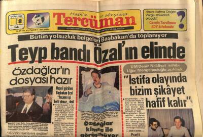 Tercüman Gazetesi 8 Ocak 1985 - Özdağlar Kimse İle Görüşmüyor GZ84214 - 1