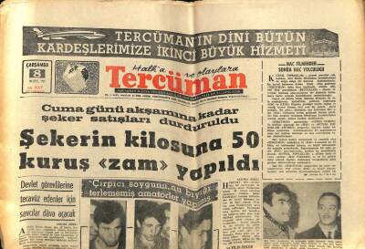 Tercüman Gazetesi 8 Şubat 1967 - Mısır Yolcu Uçağı Silah Zoru İle Ürdüne Kaçırıldı GZ67987 - 2