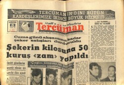 Tercüman Gazetesi 8 Şubat 1967 - Mısır Yolcu Uçağı Silah Zoru İle Ürdüne Kaçırıldı GZ67987 - 1