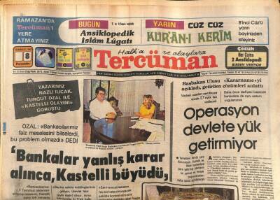 Tercüman Gazetesi 8 Temmuz 1982 - Yaser Arafat Amerikan Gemileriyle Lübnandan Ayrılmayı Reddetti GZ54431 - 1