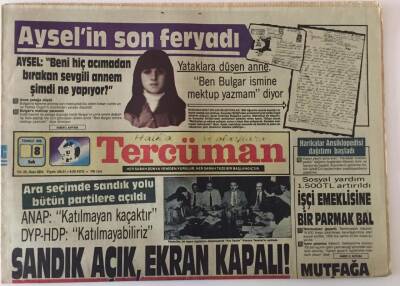 Tercüman Gazetesi 8 Temmuz 1986 - Sandık Açık , Ekran Kapalı GZ25126 - 1