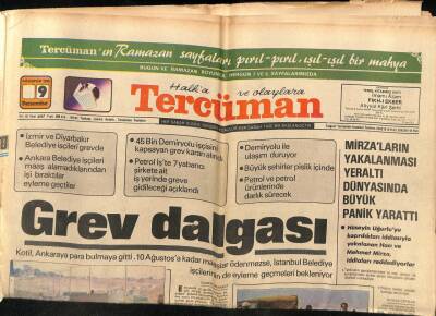 Tercüman Gazetesi 9 Ağustos 1979 - Mirzaların Yakalanması Yeraltı Dünyasında Büyük Panik Yarattı GZ79357 - 1