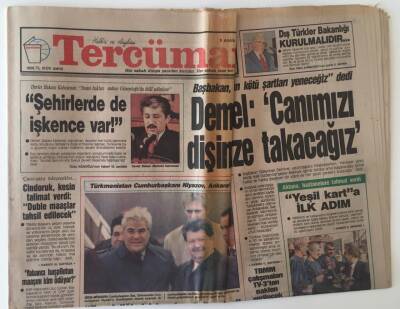 Tercüman Gazetesi 9 Aralık 1991 - Yeşil Karta İlk Adım GZ11557 - 2