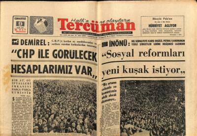 Tercüman Gazetesi 9 Ekim 1965 - Elektronik Beyin , Seçim Sonucunu İstanbulda Bir Saatte Verecek GZ70727 - 1