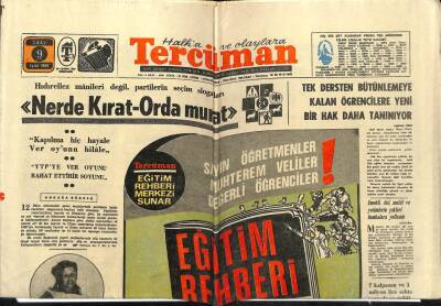 Tercüman Gazetesi 9 Eylül 1969 - Ünlü Şarkıcı Zeliha Az Daha Boğuluyordu GZ54745 - 1