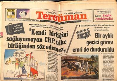Tercüman Gazetesi 9 Eylül 1980 - Doğum Günü Hediyesi GZ55096 - 1