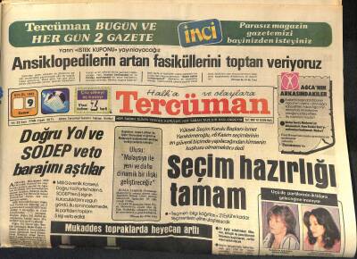 Tercüman Gazetesi 9 Eylül 1983 - Kâbe-i Muazzama Zemzem Ve Gülsuyu İle Yıkandı - Haig Bugün Türkiyeye Geliyor GZ118996 - 1