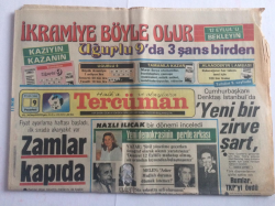 Tercüman Gazetesi 9 Eylül 1985 - Zamlar Kapıda - GZ15136 - 1