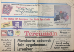 Tercüman Gazetesi 9 Haziran 1981 - Celal Bayar Atatürk Ve İnönüyü Anlatıyor - GZ15022 - 2