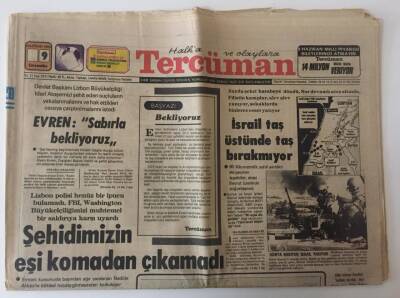 Tercüman Gazetesi 9 Haziran 1982 - Anayasa Taslağı En Geç 10 Temmuzda Danışma Meclisi Başkanlığına Sunulacak GZ10610 - 1
