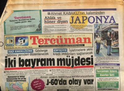 Tercüman Gazetesi 9 Haziran 1986 - Gecenin Sunucusu Ve Assolisti Muazzez Abacı GZ70022 - 2