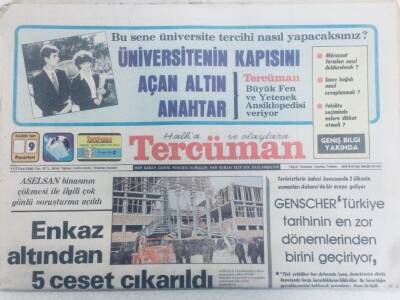 Tercüman Gazetesi 9 Kasım 1981 - Aselsan Binasının Çökmesi Çok Yönlü Araştırılıyor GZ40512 - 1