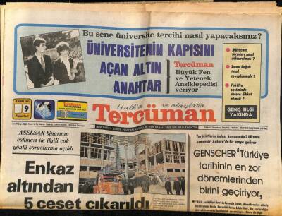 Tercüman Gazetesi 9 Kasım 1981 - Aselsan Binasının Çökmesi İle Çok Yönlü Soruşturma Açıldı GZ64543 - 1