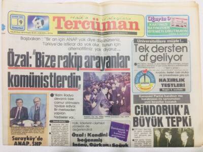 Tercüman Gazetesi 9 Kasım 1985 - BAE Türkiyeden Silah İstiyor GZ53535 - 1