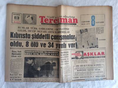 Tercüman Gazetesi 9 Mart 1964 - Mandy Dün Türkiyeden Kovuldu... GZ73610 - 1