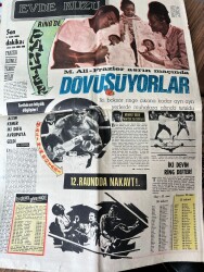 Tercüman Gazetesi 9 Mart 1971 - Muhammed Ali - Frazier Asrın Maçında GZ123637 - 2